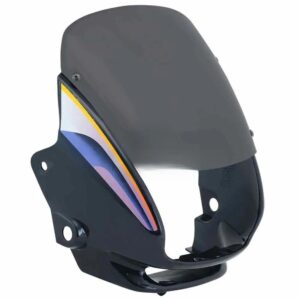 Head Light Visor mask Hero Super Splendor Black blue Stk