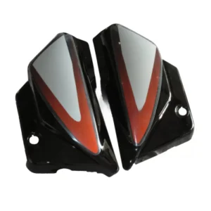 Side Panel cover Hero Splendor Plus Black orange Stk