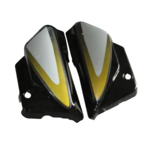 Side Panel cover Hero Splendor Plus Black yellow Stk