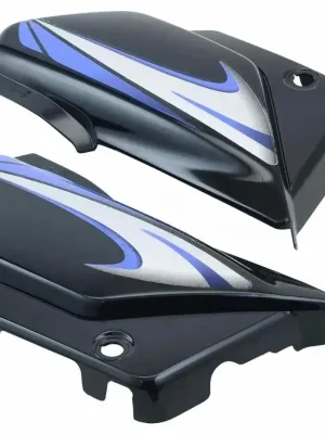 Side Panel cover Hero Splendor Plus Latest Black blue Stk