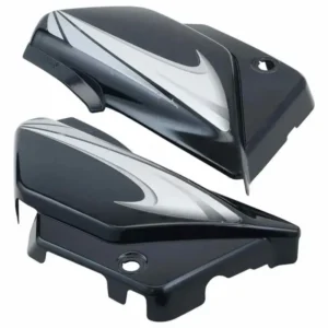 Side Panel cover Hero Splendor Plus Latest Black silver Stk
