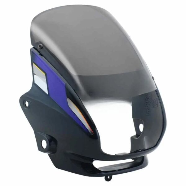 Head Light Visor mask Hero Super Splendor Latest Black purple Stk