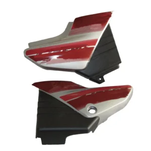 Side Panel cover Yamaha Libero G5 Silver Red Bike