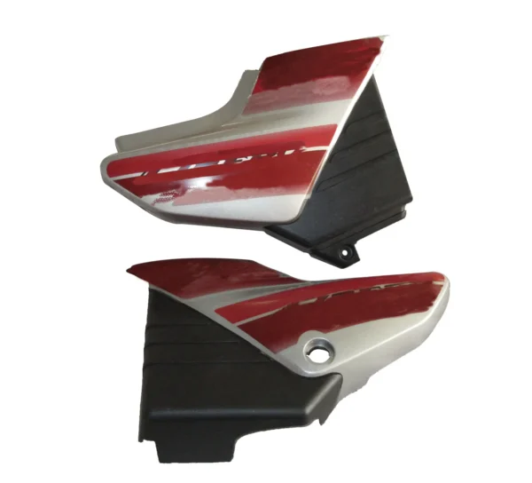 Side Panel cover Yamaha Libero G5 Silver Red Bike