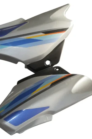 SAI-158C Side Panel cover Hero Super Splendor N m Silver for Blue Bike