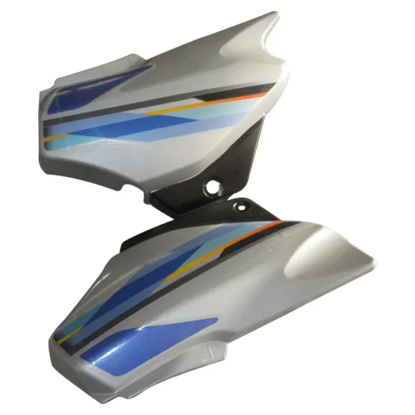 Side Panel cover Hero Super Splendor N m Silver for Blue Bike