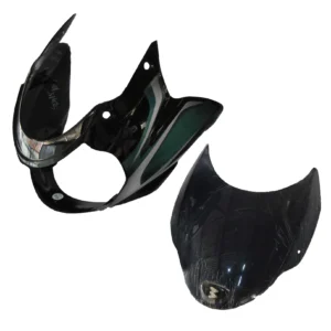 Head Light Visor mask bajaj Discover 100cc Black Green Stk