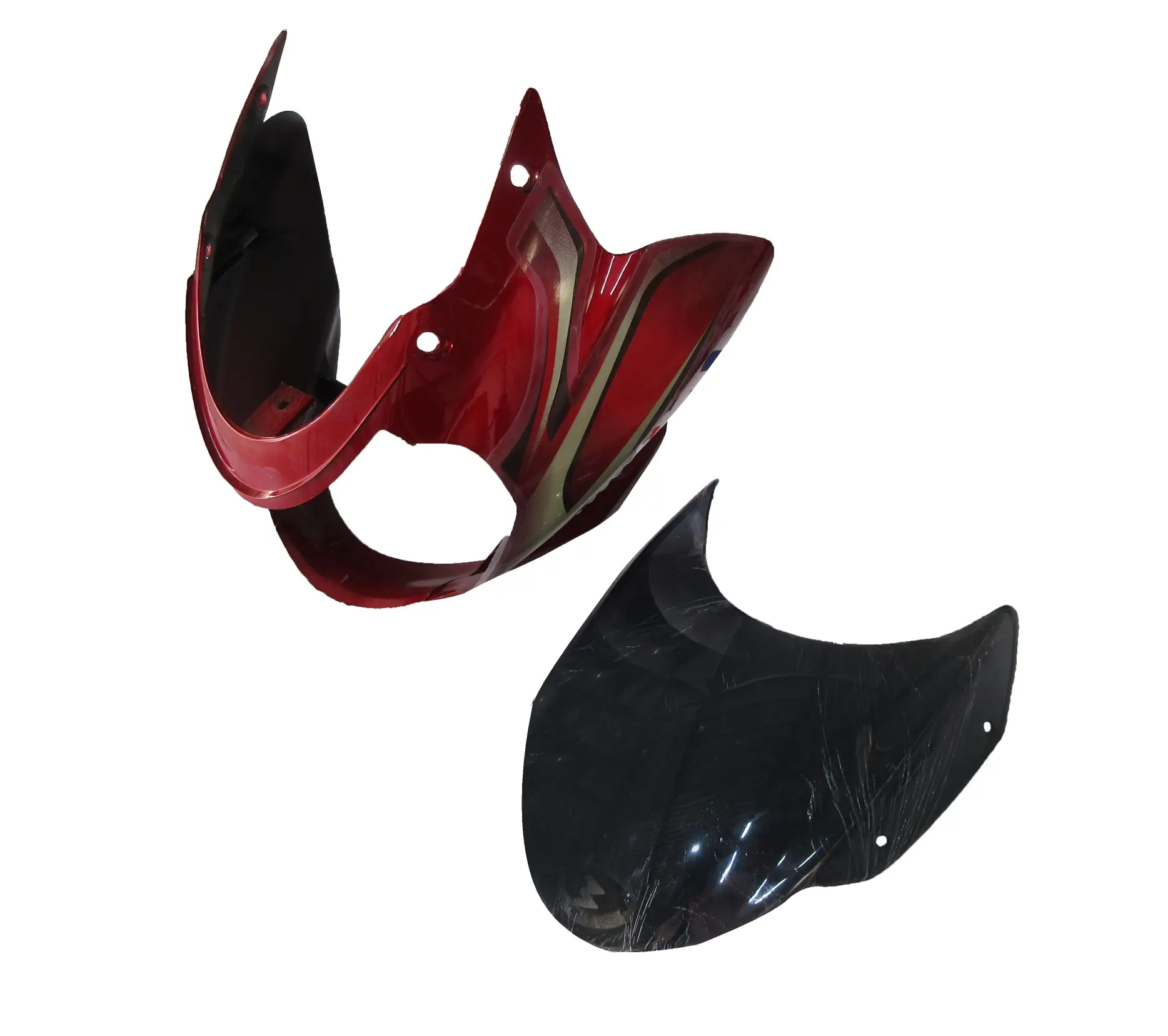 Head Light Visor mask Bajaj Discover 100cc Red