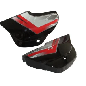 Side Panel cover TVS Victor Gx Black red Stk