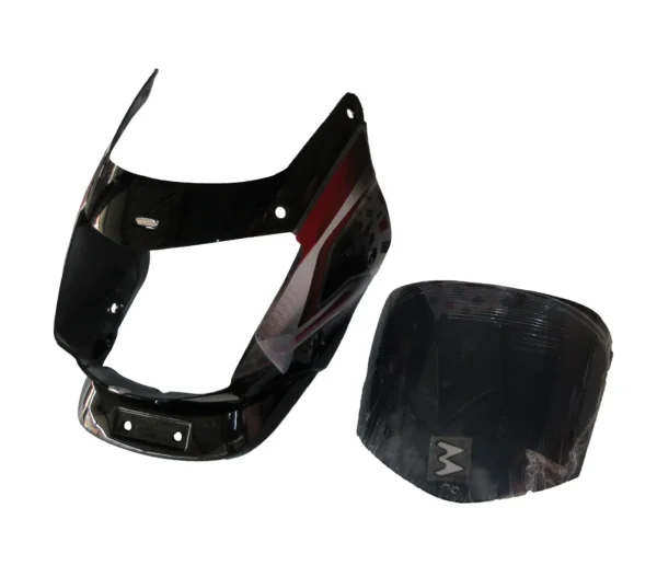 Head Light Visor mask bajaj Platina 125cc Blackred Stk product image