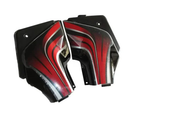 Side Panel cover Hero Passion Pro Digital Black red Bike