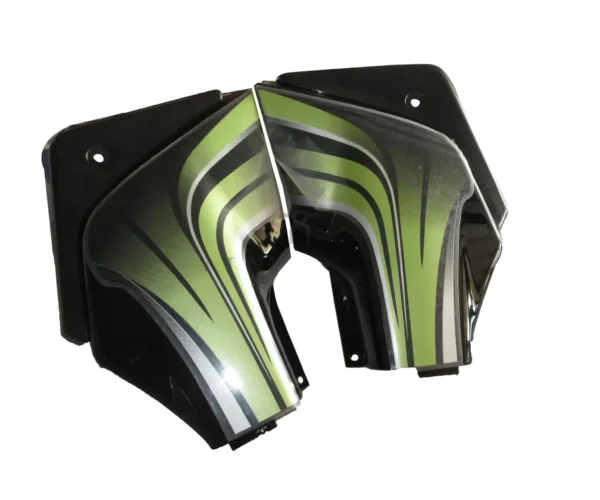 Side Panel cover Hero Passion Pro Digital Black green Bike