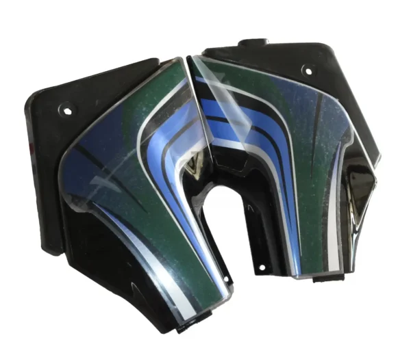 Side Panel cover Hero Passion Pro Digital Black white Bike