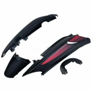 Tail Panel seat Cowl Hero Glamour N m Black red Bike