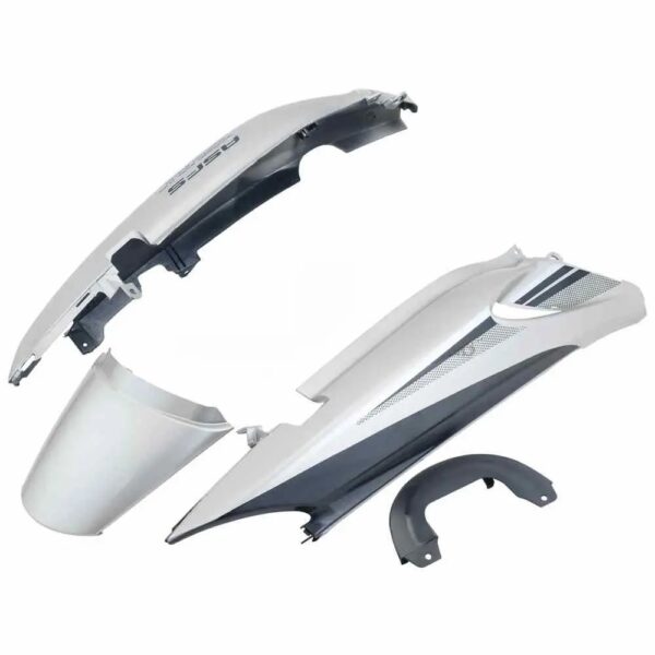 Tail Panel seat Cowl Hero Glamour Latest Silver black Bike