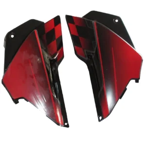 Side Panel cover Hero Glamour N m Black red Stk