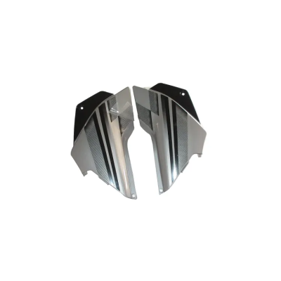 Side Panel cover Hero Glamour Latest Silver black Bike