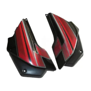 Side Panel cover Hero Glamour Latest Black red Bike