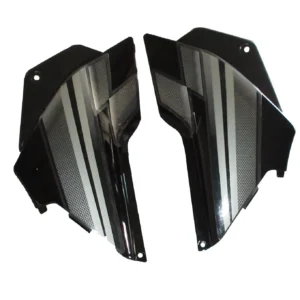 Side Panel cover Hero Glamour Latest Black silver Bike