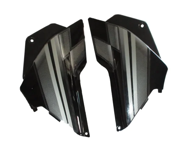 Side Panel cover Hero Glamour Latest Black silver Bike