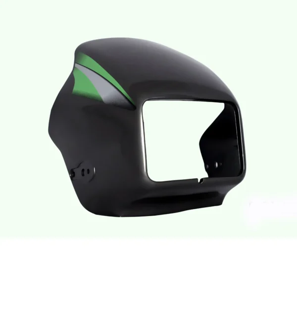 Head Light Visor mask bajaj Caliber 115 Metalic Black red Stk product image