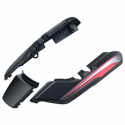 Tail Panel seat Cowl Hero Splendor Pro Black red Stk