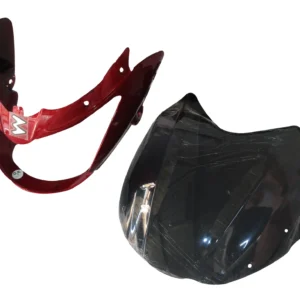 Head Light Visor mask Bajaj Xcd Red Flame