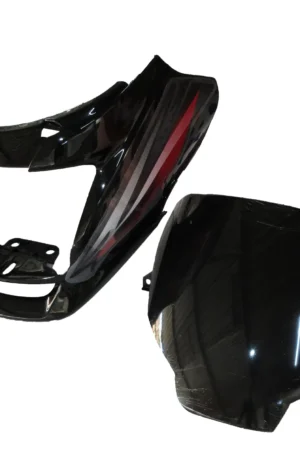 Head Light Visor mask hero Super Splendor Latest type 2 Black red Stk