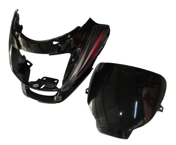 Head Light Visor mask hero Super Splendor Latest type 2 Black red Stk