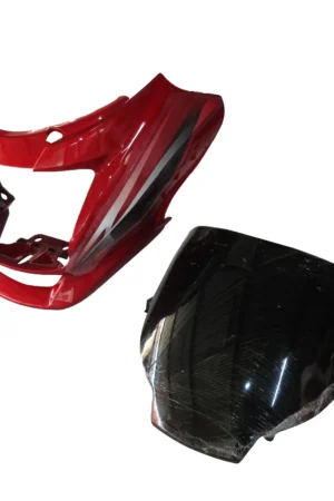 Head Light Visor mask hero Super Splendor Latest type 2 Red