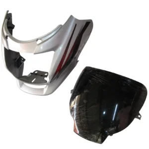 Head Light Visor mask Hero Super Splendor Latest type 2 Silver