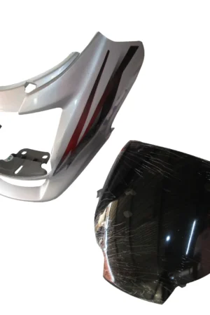 Head Light Visor mask Hero Super Splendor Latest type 2 Silver