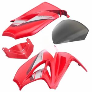 Head Light Visor mask Hero Karizma r Sports Red