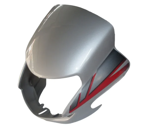 Head Light Visor mask hero Cd Deluxe self Start Silverred Stk