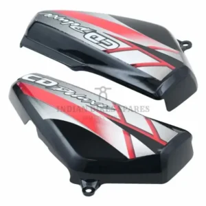 Side Panel cover Hero Cd Deluxe N m self Start Black red Stk product image