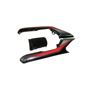 Tail Panel seat Cowl Hero Cd Deluxe N m Black red Stk