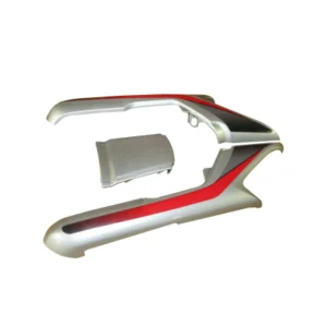 Tail Panel seat Cowl Hero Cd Deluxe N m Silver red Stk