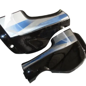 Side Panel cover TVS Victor Glx Black blue Stk