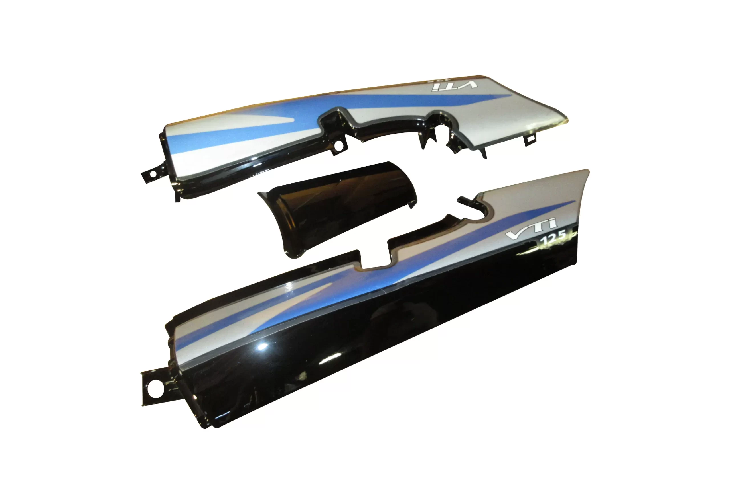 Tail Panel seat Cowl TVS Victor Glx Black blue Stk