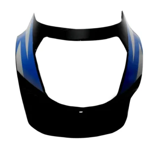 Head Light Visor mask TVS Victor Glx Black blue Stk