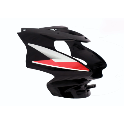 Head Light Visor mask TVS Star Sport O m Black red Stk