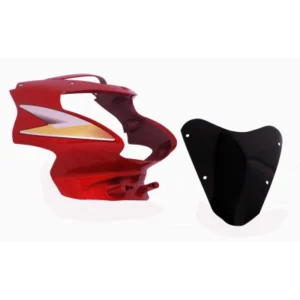 Head Light Visor mask TVS Star Sport O m Red