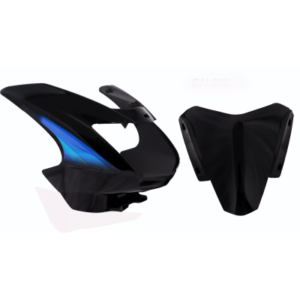 Head Light Visor mask TVS Star Cvti 110cc horse Type Black blue Stk