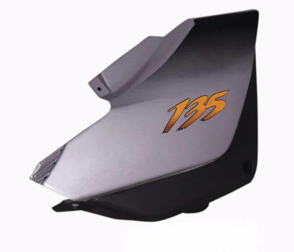 Side Panel cover Hero Honda Ambition Silver Black Bike