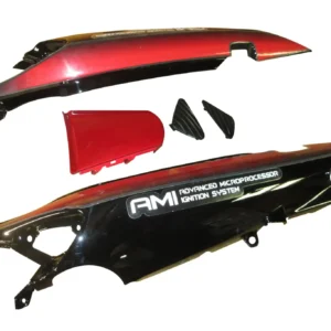 Tail Panel seat Cowl Hero Ambition Black red Bike