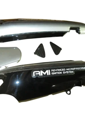 Tail Panel seat Cowl Hero Ambition Black silver Bike