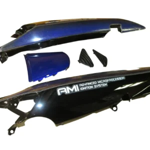 Tail Panel seat Cowl Hero Ambition Black t blue Bike