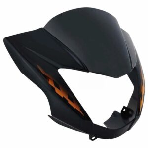 Head Light Visor mask hero Glamour Latest N m type 4 Black orange Stk