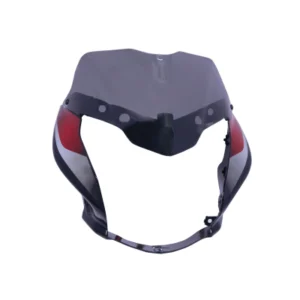 Head Light Visor mask bajaj Discover 125cc St Black red Stk product image
