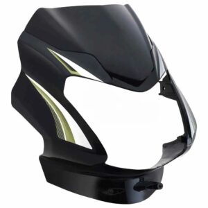 Head Light Visor mask TVS Star Sport Latest type 3 Black green Stk